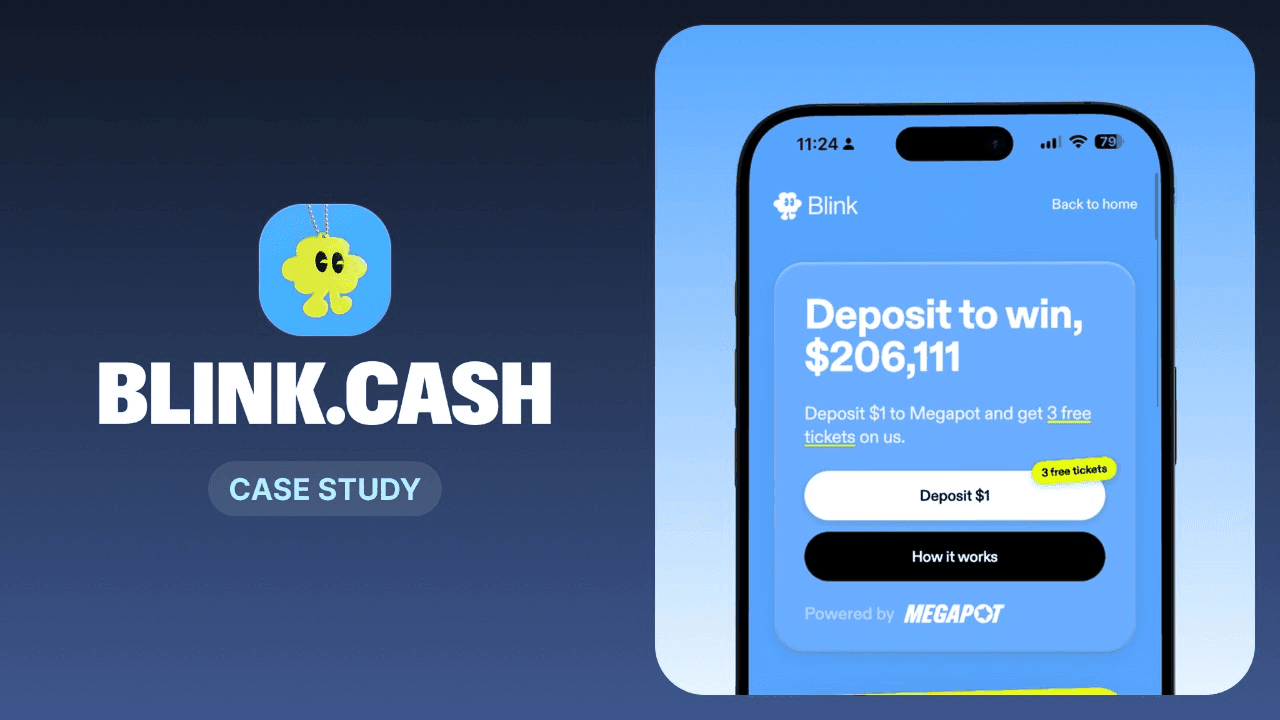 Blink Cash case study, Prizerail and Blink app icons side by side