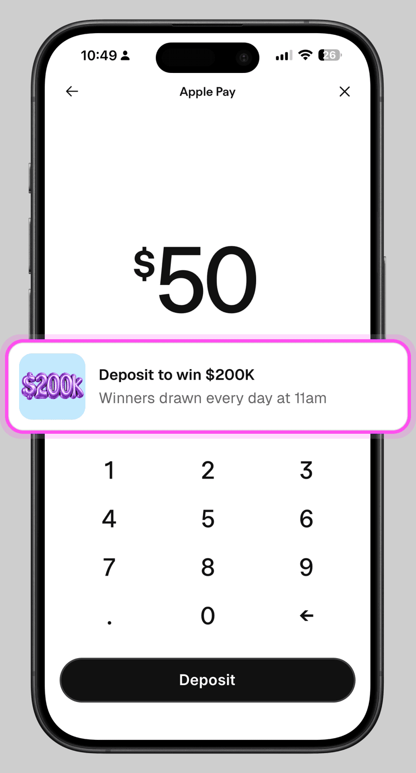 Phone showing: Pick an action